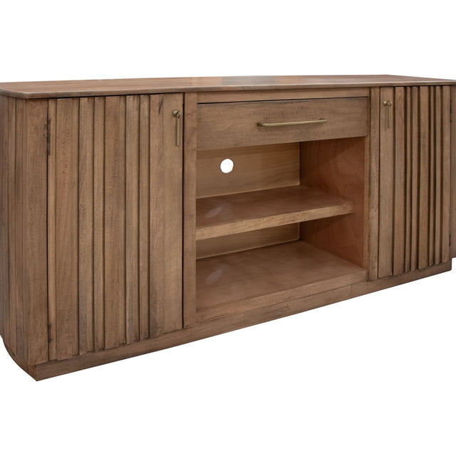 International Furniture Direct Mezquite - TV Stand - Reddish Brown