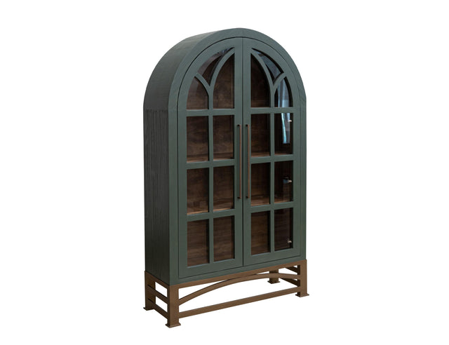 International Furniture Direct Obsidian - Cabinet - Forest Green