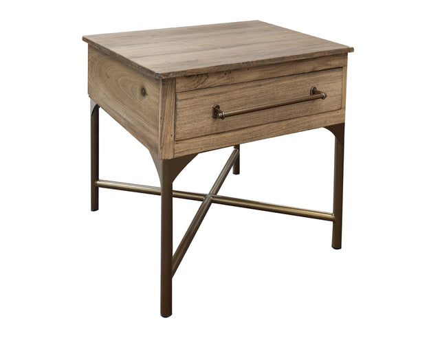International Furniture Direct Bernabe - End Table - Sepia Brown
