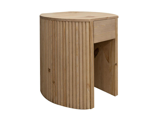 International Furniture Direct Giza - Chairside Table - Hazelnut 