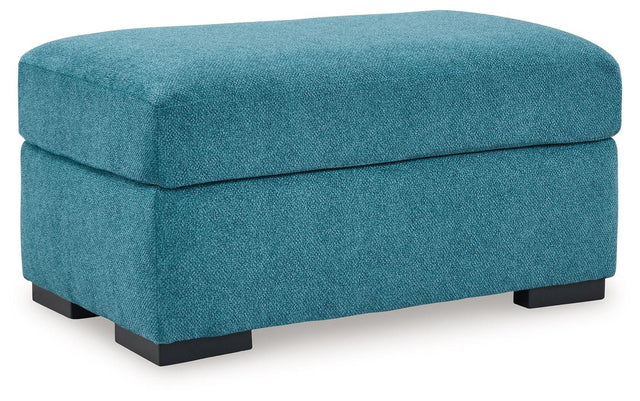 Ashley Keerwick Ottoman - Teal