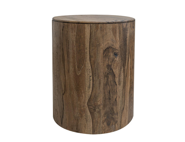 International Furniture Direct Balam - Chairside Table - Almond & Barrel Brown