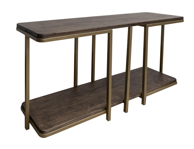 International Furniture Direct Onix - Sofa Table - Mahogany Brown
