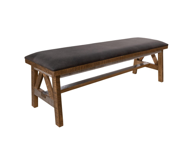 International Furniture Direct Loft Brown - Bench - Two Tone Gray & Brown