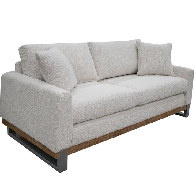 International Furniture Direct Mita - Loveseat - Ivory