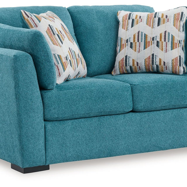 Ashley Keerwick Loveseat - Teal