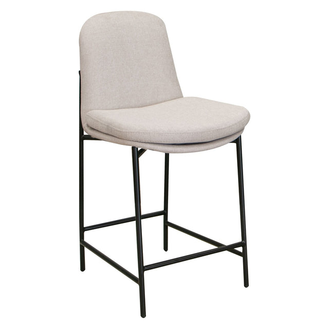 International Furniture Direct America - Metal Bar Stool - Beige