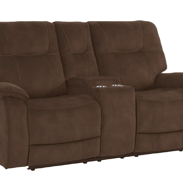 Parker House Cooper - Manual Console Loveseat - Shadow Brown