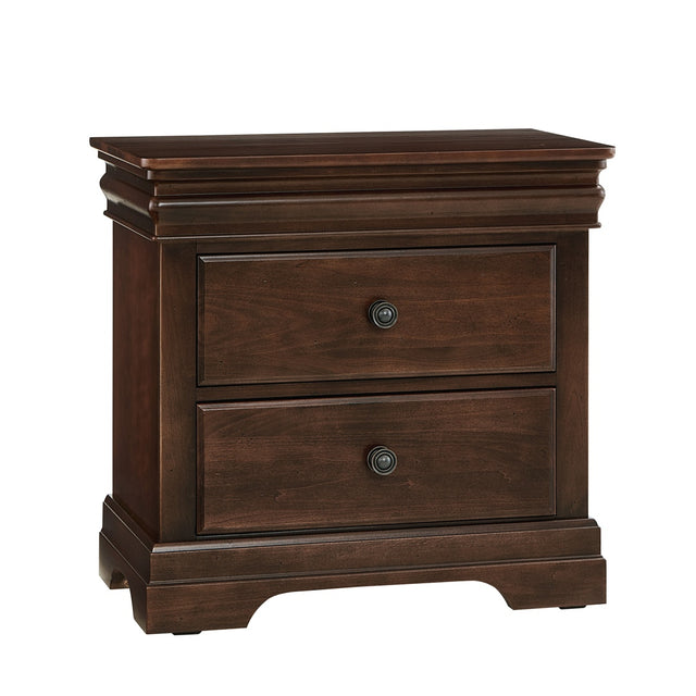 Vaughan-Bassett Vista - 2 Drawer Night Stand - Cherry