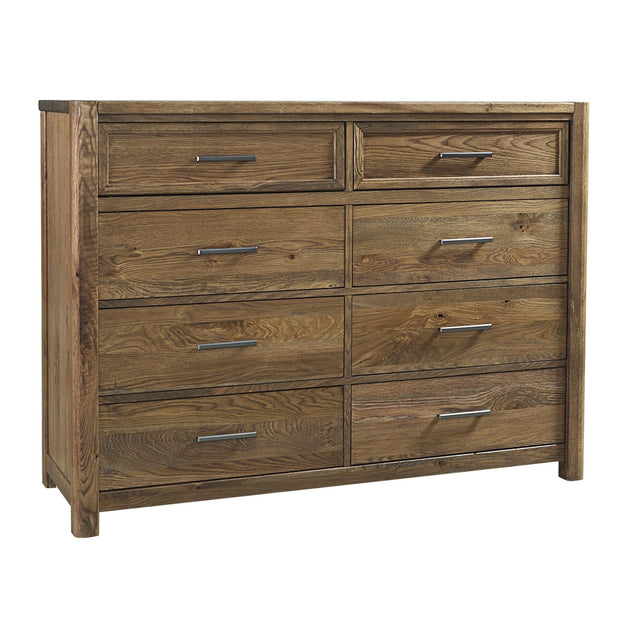 Vaughan-Bassett Crafted Oak - Dresser With 8 Drawers - Dark Brown