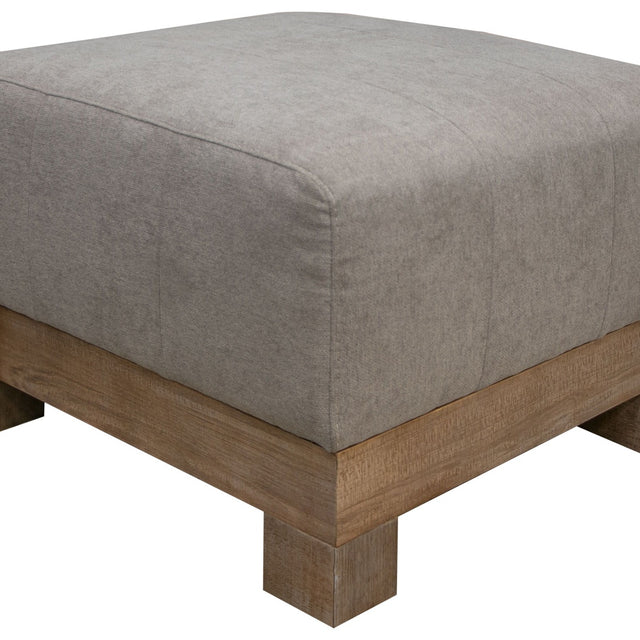 International Furniture Direct Samba - Ottoman - Almond Gray