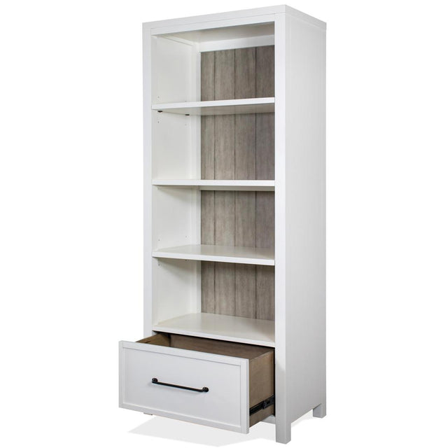 Riverside Furniture Finn - Drawer Bookcase - White