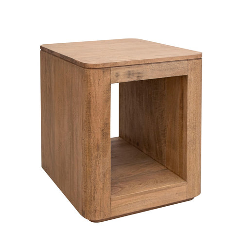 International Furniture Direct Xel-Ha - Chairside Table - Hay Brown