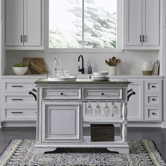 Liberty Furniture Magnolia Manor - Bar Cart - White