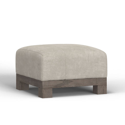 International Furniture Direct Samba - Upholstered Square Ottoman - Snow